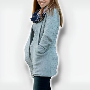 Brixon Ivy Cashmere Blend Cable Knit Cardigan M